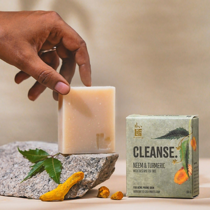 Isha Life Cleanse. Neem And Turmeric With Tulsi And Tea Tree Handcrafted Soap