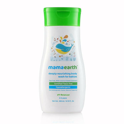 Mamaearth Daily Moisturizing Lotion & Deeply Nourishing Wash & Nourishing Hair Oil for Babies
