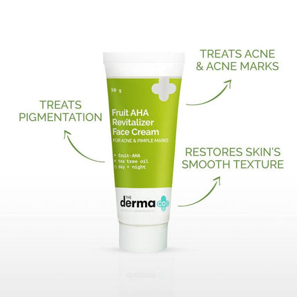 The Derma Co Fruit AHA Skin Revitalizer Face Cream For Acne & Pimple Marks