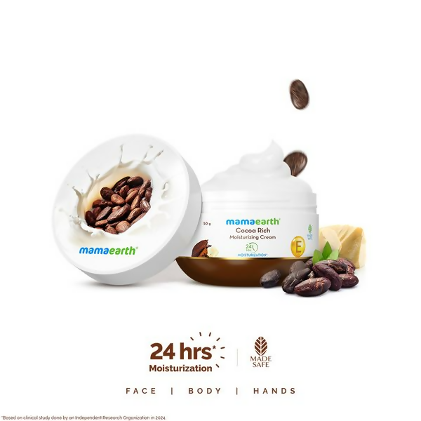 Mamaearth Cocoa Rich Moisturizing Cream with Cocoa Butter & Vitamin E For Deep Nourishment