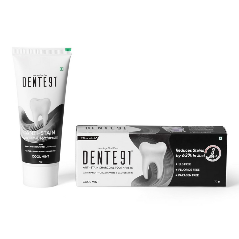 Dente91 Anti-Stain Charcoal Toothpaste