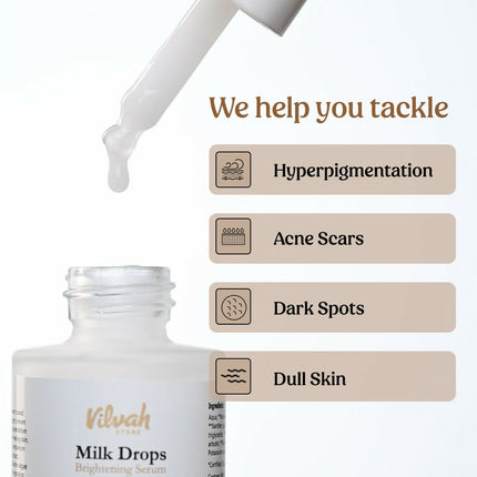 Vilvah Store Milk Drops Brightening Serum (Skin Brightening)