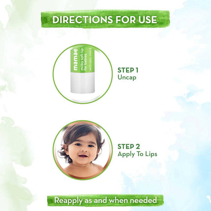 Mamaearth Milky Soft Natural Baby Lip Balm For 12-Hour Moisturization & Heals Chapped Lips