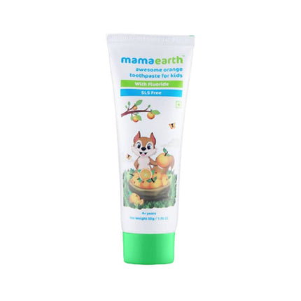 Mamaearth Awesome Orange Baby Toothpaste Cleanses Teeth, Provides Healthy Teeth & Gums