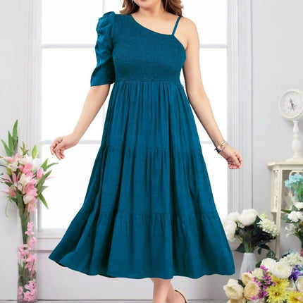 Joban Fashion Heavy Muslin Airforce Blue Color Tunic