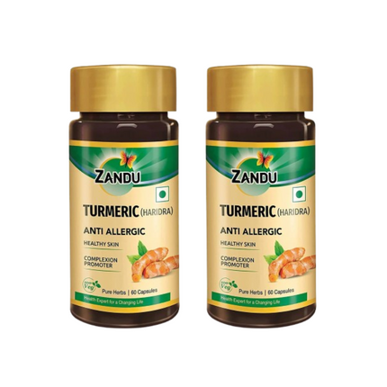 Zandu Turmeric (Haridra) Anti Allergic Capsules