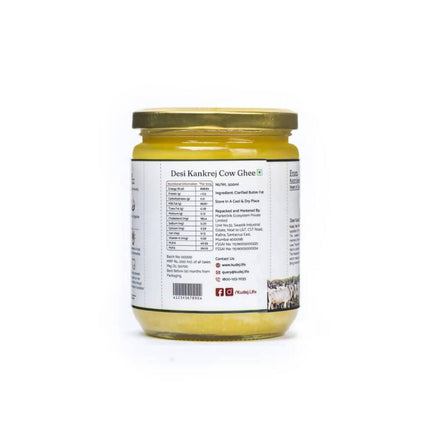 Kudej Desi Kankrej Cow A2 Ghee | Premium and Organic Desi Ghee | Cultured Pure Ghee
