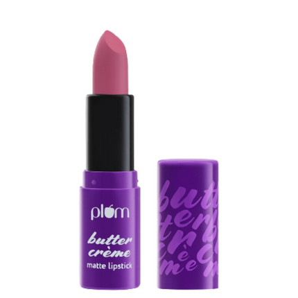 Plum Butter Crème Matte Lipstick Pinkadoodle - 123 (Brownish Pink)