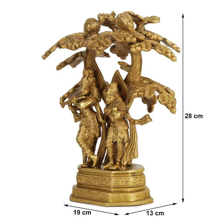 Devlok Radha With Krishna Under Tree Idol