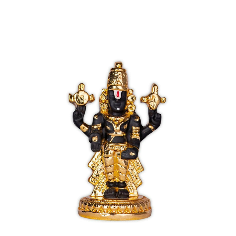 House Of Wemy Gold-Polished Premium Balaji Statue