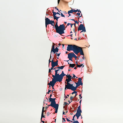 Joban Fashion Beautiful N.Blue & Pink Cotton Cod Set