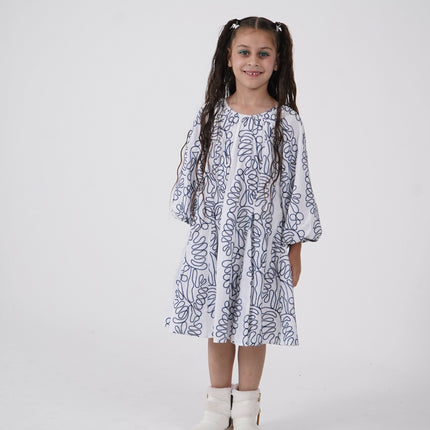LH Luxury Fashion Balloon Sleeve Dress for Girls – Premium Kidswear Brands in India