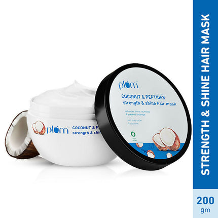 Plum Coconut Milk & Peptides Hair Mask For Soft, Shiny Hair