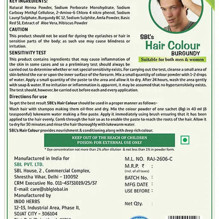 SBL Hair Colour Burgundy