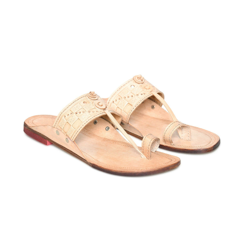 Stepsoft Men’S Leather Kolhapuri Chappals – Traditional Ethnic Footwear