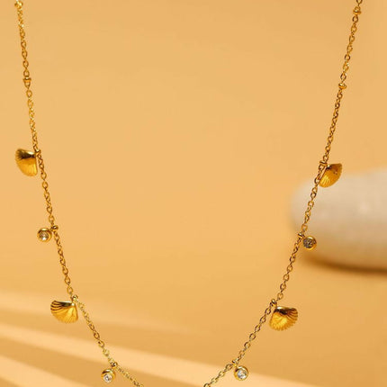 Gold Plated Necklace - Ruby Raang