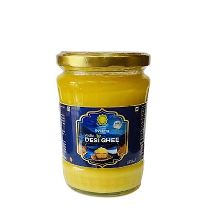 Svastya Vedic Desi Ghee | A2 Desi Gir Cow Ghee | Pure Desi Ghee | Vedic Bilona Method | Natural Quality Ghee