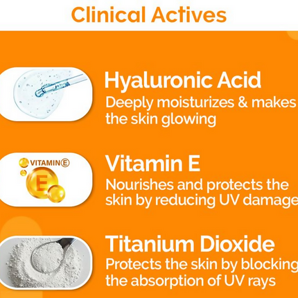 The Derma Co 1% Hyaluronic Quick-Absorbing Sunscreen Spray with Hyaluronic Acid & Vitamin E