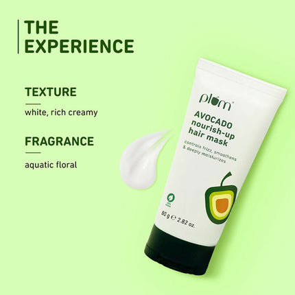 Plum Avocado Hair Mask For Dry and Frizzy Hair