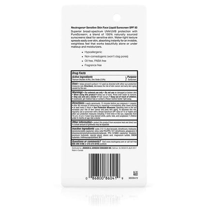 Neutrogena Pure & Free Liquid SPF 50 Sensitive Skin