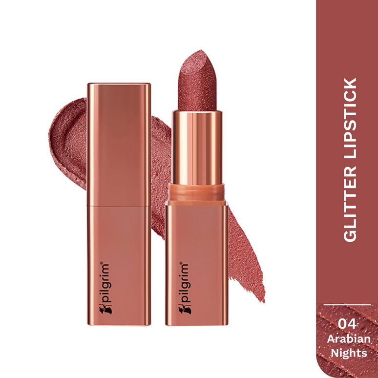 Pilgrim Glitter Lipstick With Matte Finish - Arabian Nites04