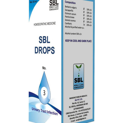 SBL Homeopathy Drops No. 3