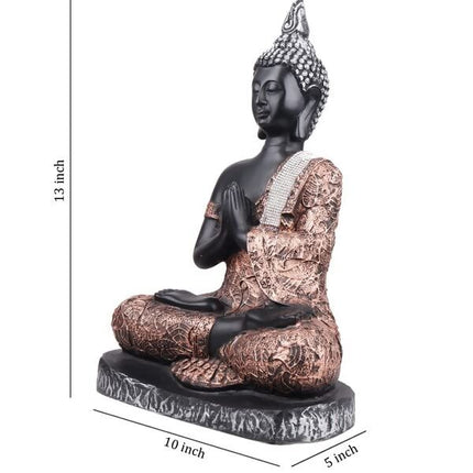 The White Ink Decor Lord Buddha Statue