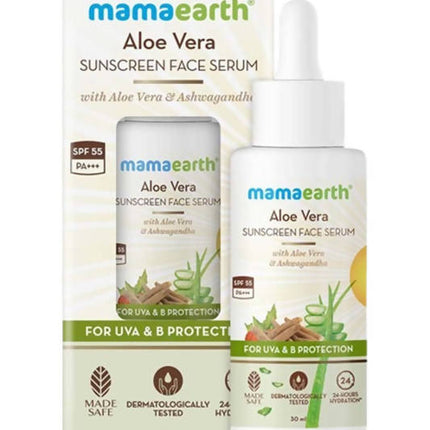 Mamaearth Aloe Vera Sunscreen Face Serum For UVA & B Protection
