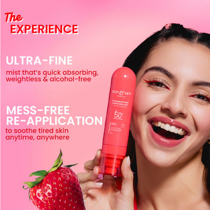Dot & Key Strawberry Dew Sunscreen Mist SPF 50+