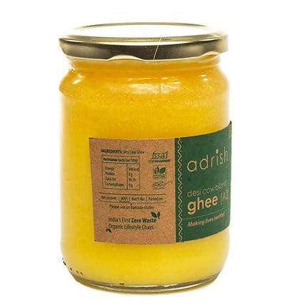 Adrish Desi Cow Bilona A2 Ghee | Pure A2 Ghee | Traditional Vedic Bilona Method Ghee | A2 Gir Cow Ghee