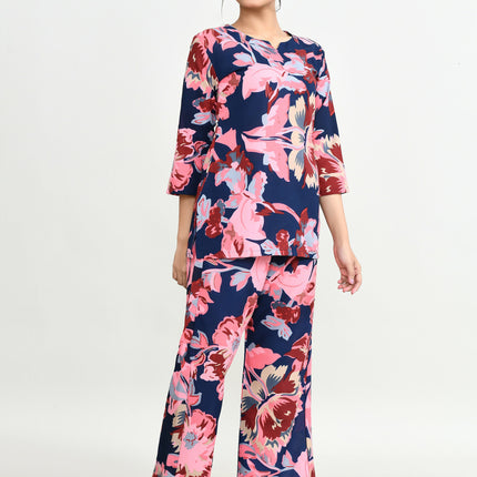 Joban Fashion Beautiful N.Blue & Pink Cotton Cod Set