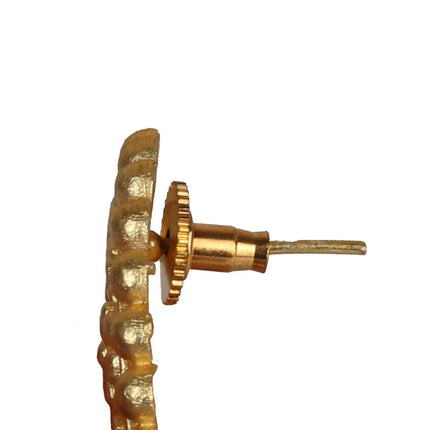 Joban Fashion Women Matte Gold Brass Jhumka