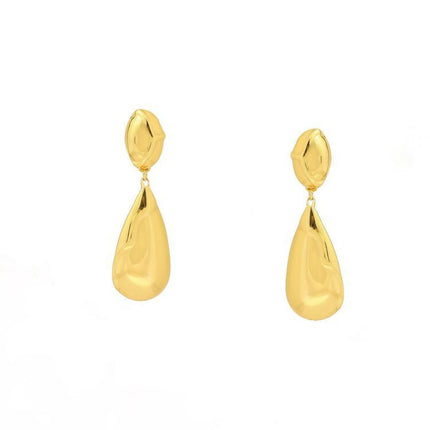 Golden Drop Earrings - Ruby Raang