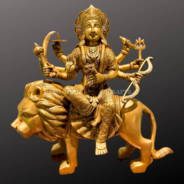 Brass Durga Idol