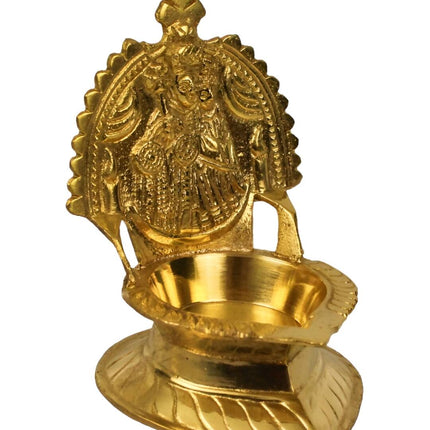 Spillbox Gold-Toned Brass Mother Mary Diya Pooja Essential