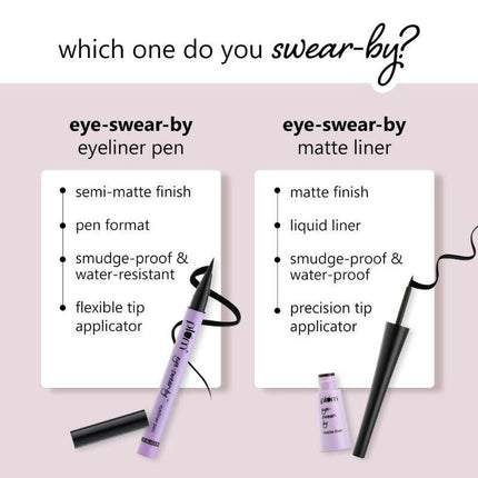 Plum Eye-Swear-By Eyeliner Pen - 01 Black