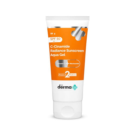 The Derma Co C-Cinamide Radiance Sunscreen Aqua Gel with SPF 50