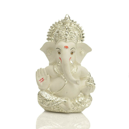 Collectible India Ganesha Idol Silver Plated