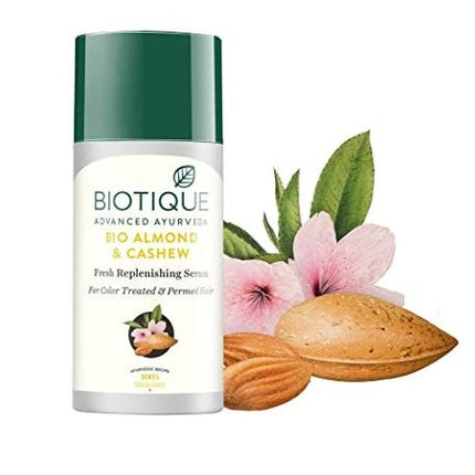 Biotique Advanced Ayurveda Bio Almond and Cashew Fresh Replenishing Hair Serum