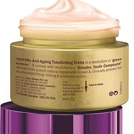 Lotus Herbals Youth Rx Anti-Aging Transforming Creme – SPF 25, PA +++