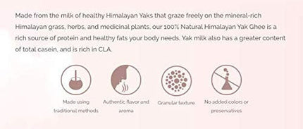 Himalayan Natives A2 Yak Ghee | Premium Ghee | Cultured Pure Desi Ghee