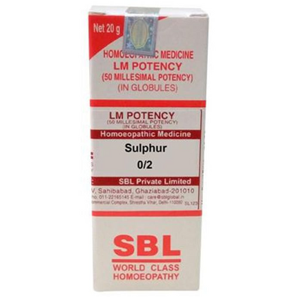SBL Homeopathy Sulphur LM Potency