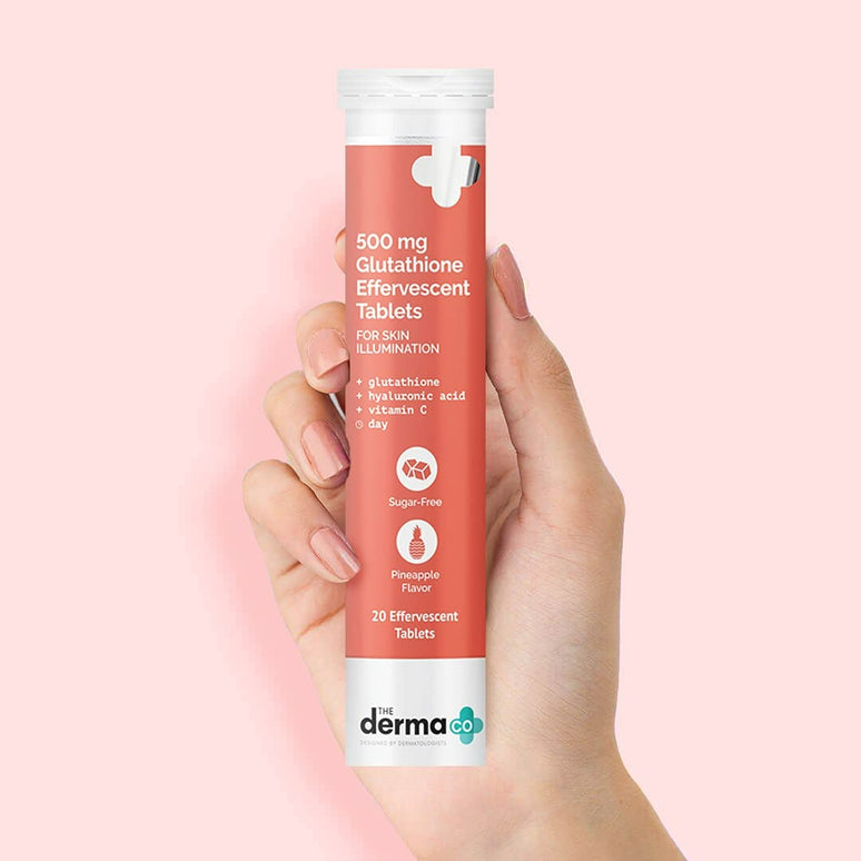 The Derma Co 500 mg Glutathione Effervescent Tablets For Skin Illumination