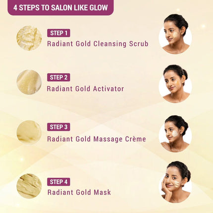 Lotus Herbals Radiant Gold Cellular Glow Facial Kit For All Skin Types