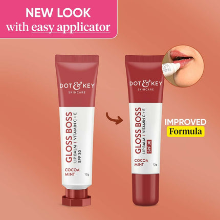 Dot & Key Gloss Boss Cocoa Mint Lip Balm
