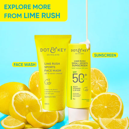 Dot & Key Lime Rush Sports Face Wash