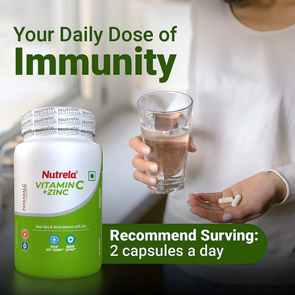 Patanjali Nutrela Natural Vitamin C Plus Zinc Tablets