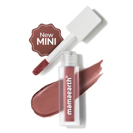 Mamaearth Feather Light Liquid Matte Lipstick - Nude Punch
