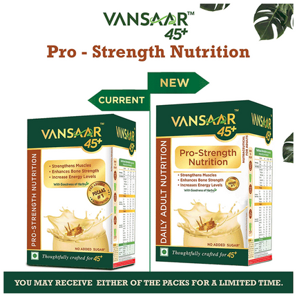 Vansaar 45+ Pro-Strength Nutrition Health Drink for Adults