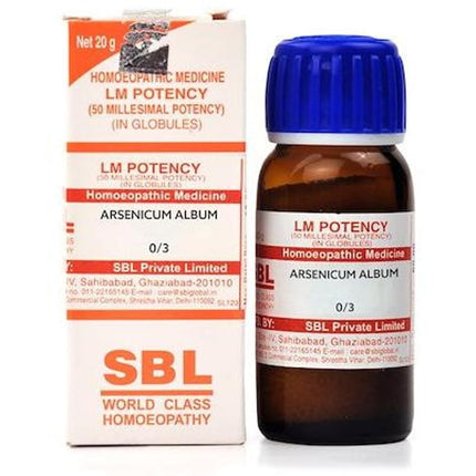 SBL Homeopathy Arsenicum Album LM Potency